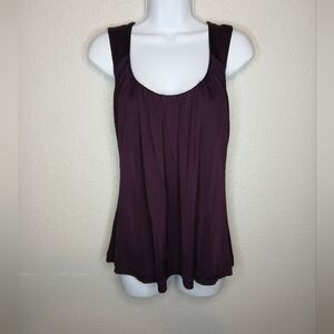 Banana Republic Deep Purple Topana Sleeveless Blouse Size Medium